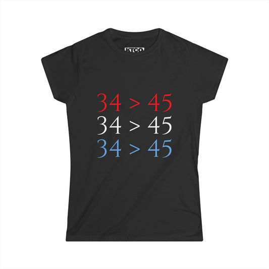 "34 Conviction" Women's Soft-style Tee